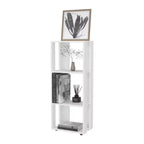FM Furniture, Bibliothèque Modoc en mélamine avec rangements ouverts