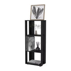 FM Furniture, Bibliothèque Modoc en mélamine avec rangements ouverts