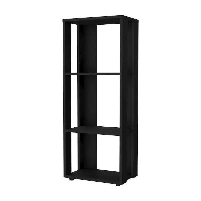 FM Furniture, Bibliothèque Modoc en mélamine avec rangements ouverts