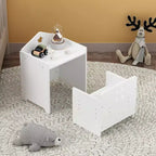 Ensemble Table et Chaise de Sevrage Montessori pour Enfants, Ensemble Table et Chaise en Bois pour Tout-petits, Table d'Activités pour Enfants, Tabourets
