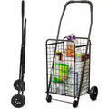 DMI Folding Utility Cart with Wheels, 90 lb Capacity Lightweight Rolling Cart with Carrying Case