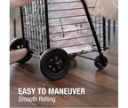 DMI Chariot utilitaire pliant à roulettes, capacité de 40 kg, chariot roulant léger avec étui de transport