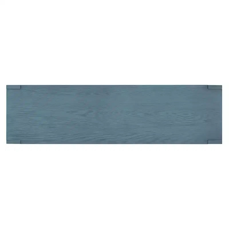 Hostack Buffet bahut de ferme 4 portes avec étagères réglables pour salle à manger et cuisine, bleu marine