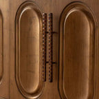 Buffet bahut ModernLuxe à 4 portes, table console en bois avec étagère réglable, marron - ModernLuxe