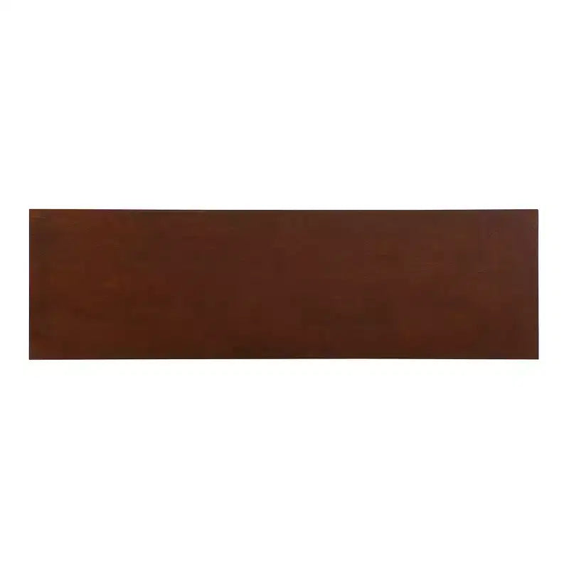 Hostack Table Console Cannelée de Ferme 52'' avec Tiroirs de Rangement et Pieds en Bois Massif pour Salon et Couloir, Cerisier