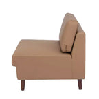 Fauteuil de réception central rembourré Flash Furniture HERCULES Artemis avec pieds en noyer et patins ajustables