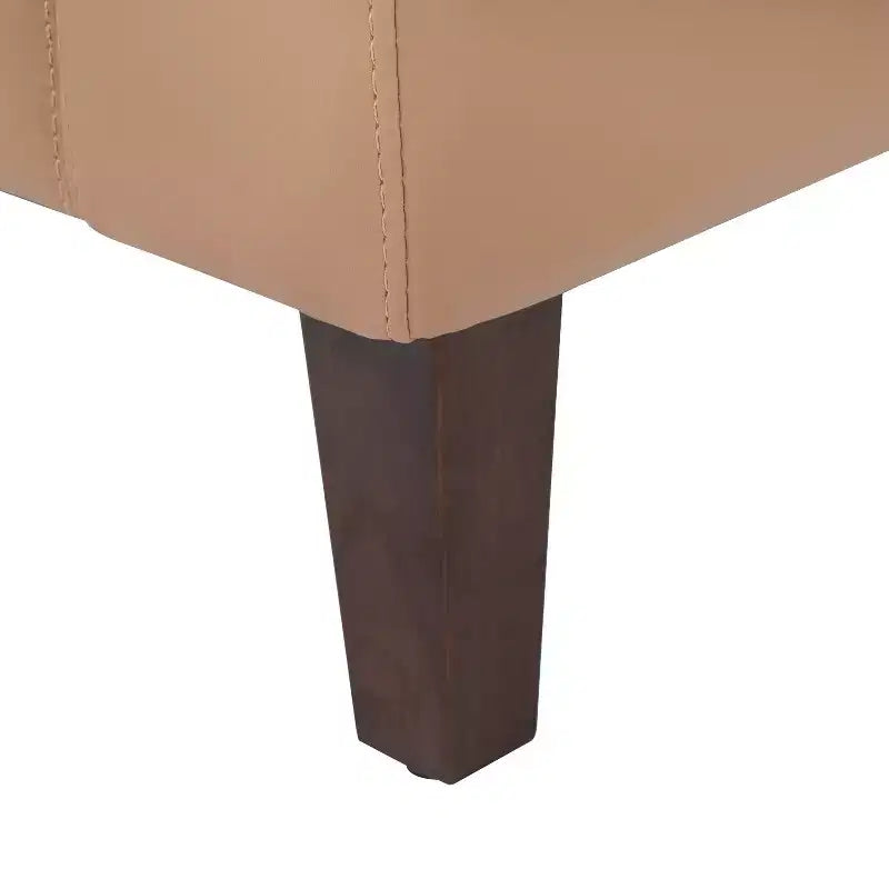 Fauteuil de réception central rembourré Flash Furniture HERCULES Artemis avec pieds en noyer et patins ajustables