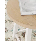 Ensemble de 3 tables basses Signature Design by Ashley Fawndell avec tables d'appoint – Fini blanc antique/brun