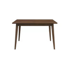 Table à manger rectangulaire en bois massif de style moderne 47 po Table de petit-déjeuner moderne à bords biseautés, 4 places