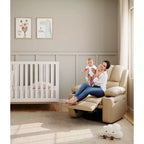 Fauteuil inclinable de massage, fauteuil inclinable pivotant en cuir PU pour salon, chambre de bébé ou cinéma maison, canapé inclinable ergonomique avec porte-gobelets