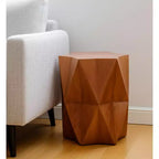 HomeRoots 24 Table d'appoint en bois massif marron