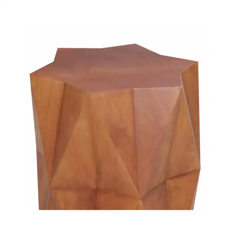 HomeRoots 24 Table d'appoint en bois massif marron
