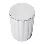 Table d'appoint bloc HomeRoots 18 en acier inoxydable argenté