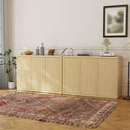 46,7 Buffet de salle à manger, Meuble de bar à café pour entrée, Meuble TV, Buffet bas en bois pour cuisine et salon