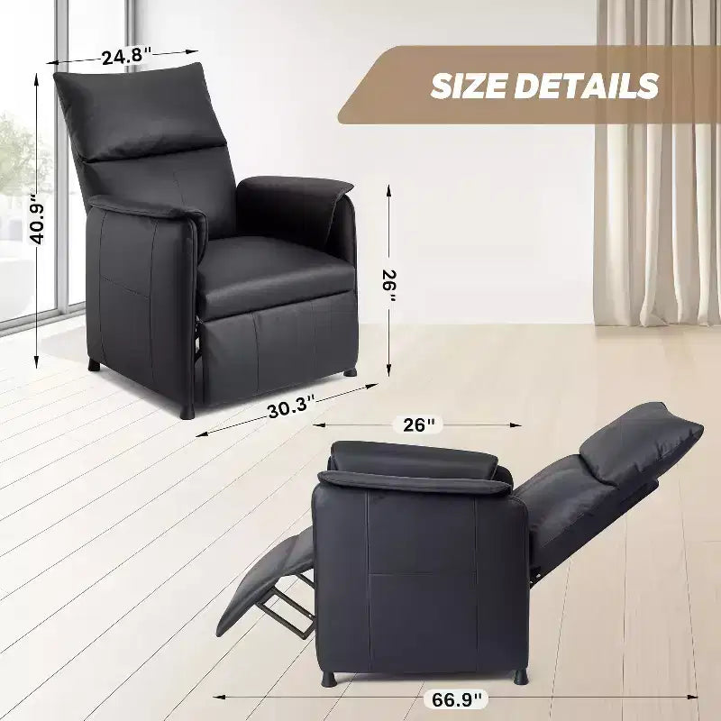 Fauteuil inclinable électrique GustoWave avec massage et chauffage, fauteuil inclinable simple réglable, fauteuil de cinéma maison