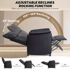 Fauteuil inclinable électrique GustoWave avec massage et chauffage, fauteuil inclinable simple réglable, fauteuil de cinéma maison