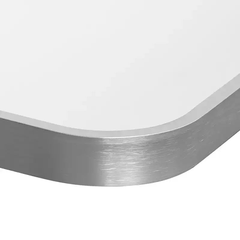Miroir suspendu MAYEERTY en alliage d'aluminium, bords fins, rectangulaire à angle droit, doré, 38x26x1 pouces, double face