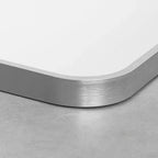 Miroir suspendu MAYEERTY en alliage d'aluminium, bords fins, rectangulaire à angle droit, doré, 38x26x1 pouces, double face