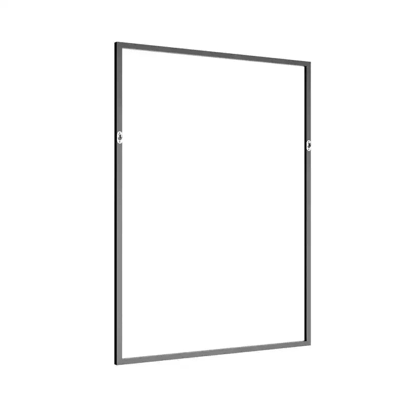Miroir suspendu MAYEERTY en alliage d'aluminium, bords fins, rectangulaire à angle droit, doré, 38x26x1 pouces, double face