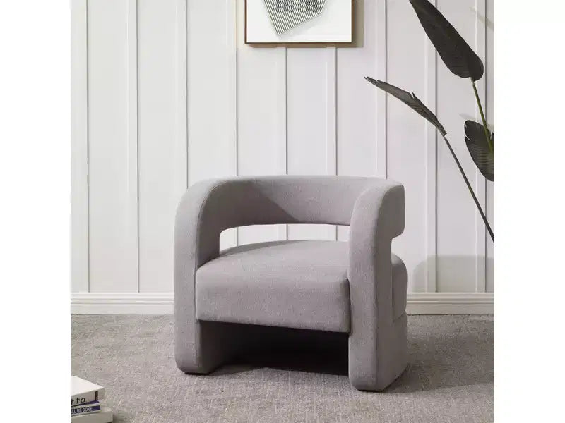 Fauteuil d'appoint Anissa à dossier incurvé - SFV4789 - Safavieh Couture