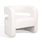 Fauteuil d'appoint Anissa à dossier incurvé - SFV4789 - Safavieh Couture