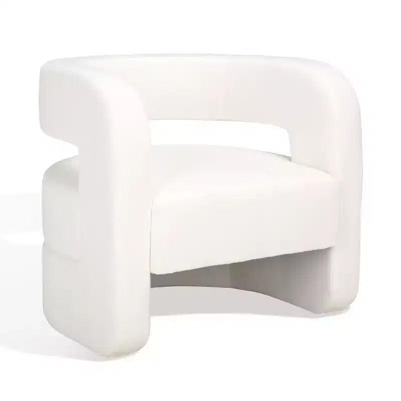 Fauteuil d'appoint Anissa à dossier incurvé - SFV4789 - Safavieh Couture
