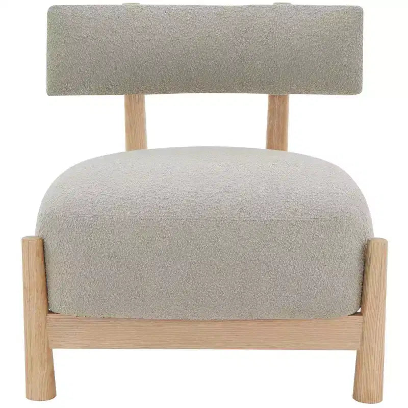Edwardina Boucle Accent Chair - SFV5112 - Taupe/Natural - Safavieh Couture