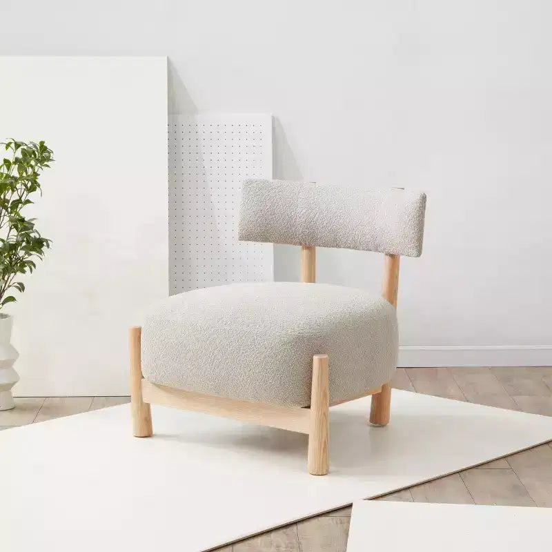 Fauteuil d'appoint Edwardina Boucle - SFV5112 - Taupe/Naturel - Safavieh Couture