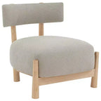 Fauteuil d'appoint Edwardina Boucle - SFV5112 - Taupe/Naturel - Safavieh Couture