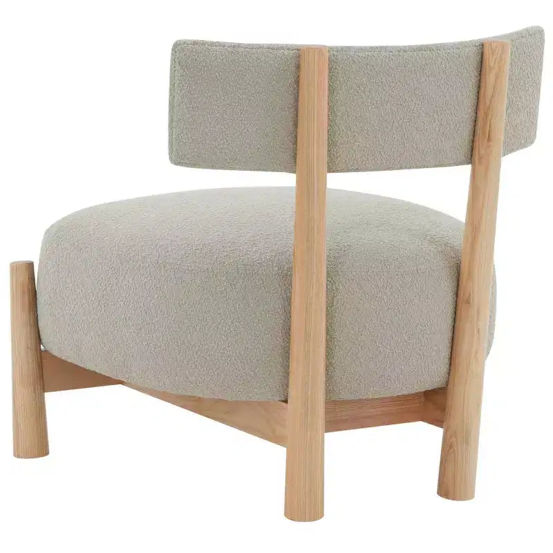 Fauteuil d'appoint Edwardina Boucle - SFV5112 - Taupe/Naturel - Safavieh Couture