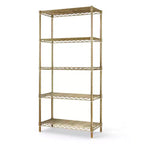 Karl Home 35 in.W Metal Shelving Unit with Wheels