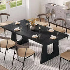 Tribesigns Table à manger pour 6-8 personnes, table de cuisine moderne de 180 cm pour le dîner, pour salle à manger, salon