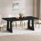 Tribesigns Table à manger pour 6-8 personnes, table de cuisine moderne de 180 cm pour le dîner, pour salle à manger, salon