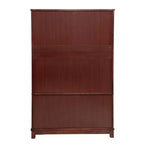 Armoire Keloyid Seusar en bois marron clair de 117,6 cm avec 2 tiroirs, tringle de suspension et étagères