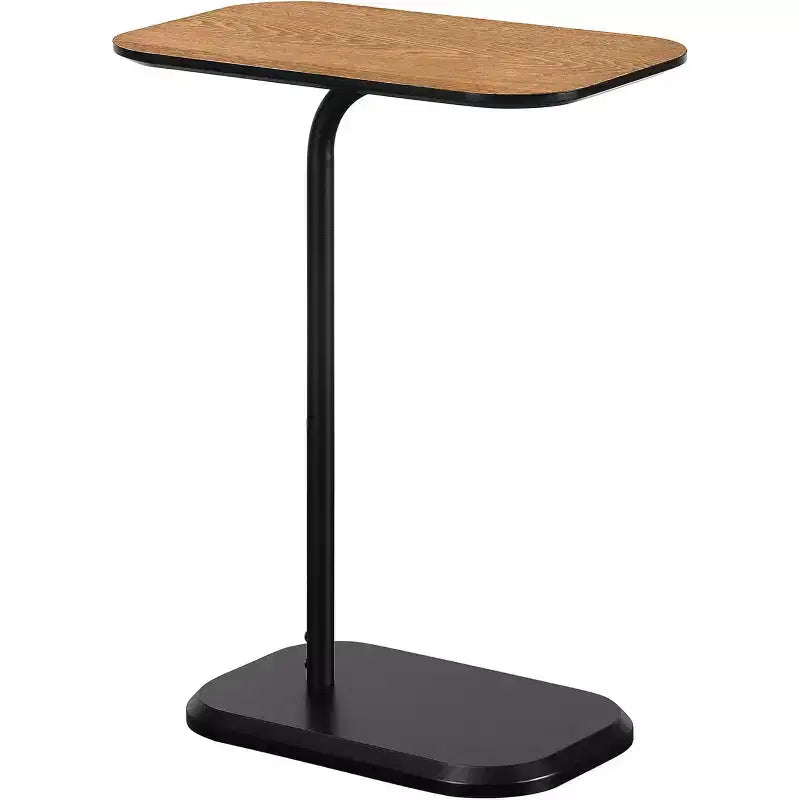 HomeStock 25,25 po H Table d'appoint rectangulaire en bois, couleur marron, 1 pièce