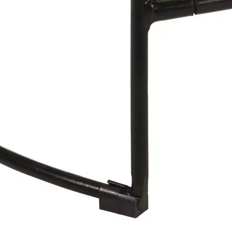 Tabourets de bar CLIHOME en bois massif et métal, sièges de cuisine vintage pour la maison (lot de 2)