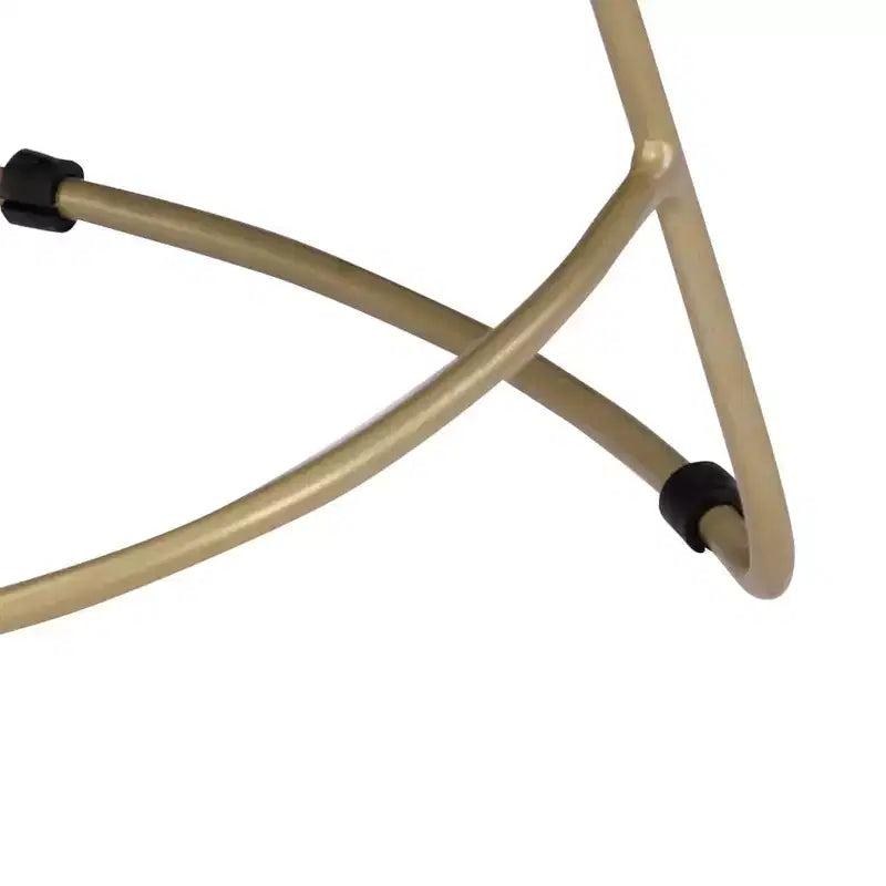 Tabourets de bar CLIHOME en bois massif et métal, sièges de cuisine vintage pour la maison (lot de 2)