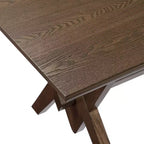 Table à manger en bois Eleanor Farmhouse 63 de Christopher Knight Home avec base en V double