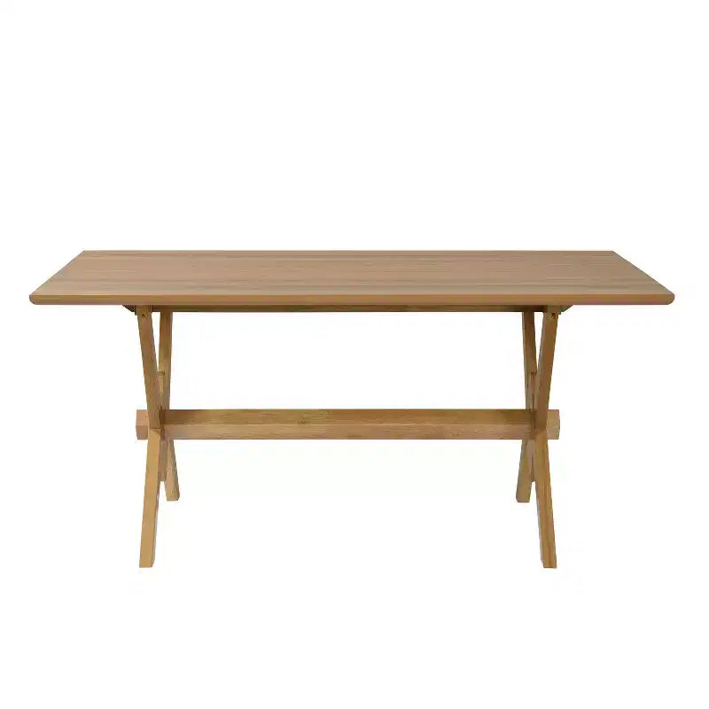 Table à manger en bois Eleanor Farmhouse 63 de Christopher Knight Home avec base en V double
