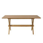 Table à manger en bois Eleanor Farmhouse 63 de Christopher Knight Home avec base en V double