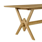 Table à manger en bois Eleanor Farmhouse 63 de Christopher Knight Home avec base en V double