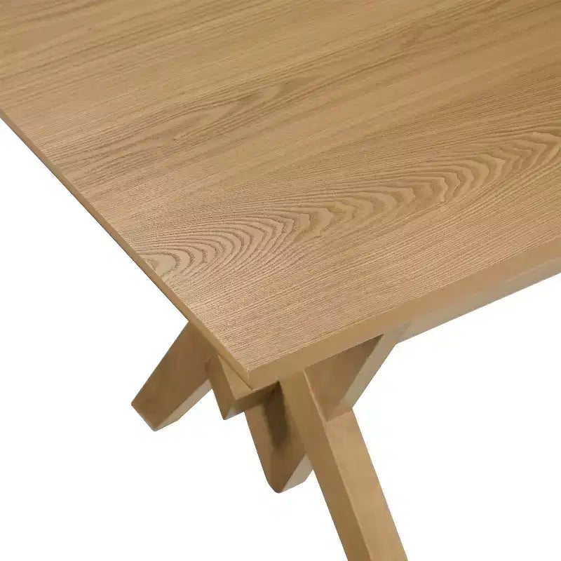 Table à manger en bois Eleanor Farmhouse 63 de Christopher Knight Home avec base en V double