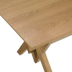 Table à manger en bois Eleanor Farmhouse 63 de Christopher Knight Home avec base en V double