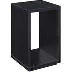 Table d'appoint minimaliste HomeStock Belmont avec plateau spacieux et étagère inférieure, design élégant et finition grain de bois durable pour la décoration intérieure