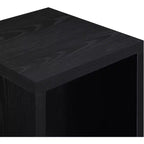 Table d'appoint minimaliste HomeStock Belmont avec plateau spacieux et étagère inférieure, design élégant et finition grain de bois durable pour la décoration intérieure