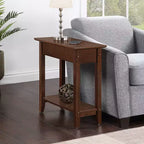 HomeStock Belmont Compact End Table with Built In Magazine Rack, C Frame Design for Easy Sofa Placement and Convenient Living Room Use