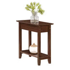 Table d'appoint compacte HomeStock Belmont avec porte-revues intégré, design en C pour un placement facile près du canapé et une utilisation pratique dans le salon