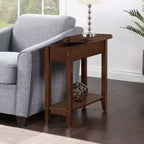 Table d'appoint compacte HomeStock Belmont avec porte-revues intégré, design en C pour un placement facile près du canapé et une utilisation pratique dans le salon