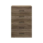 Commode Galano Hamsper 5 tiroirs (verrouillage) - Chêne noueux