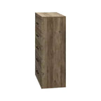 Commode Galano Hamsper 5 tiroirs (verrouillage) - Chêne noueux
